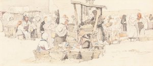 Ein Markt im Freien von Samuel Prout