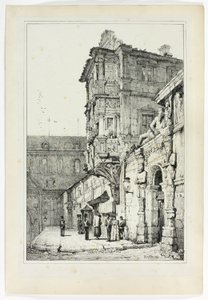 Altes Palais, Bamberg, aus Faksimiles von Skizzen aus Flandern und Deutschland von Samuel Prout