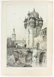 Andernach, aus Faksimiles von Skizzen in Flandern und Deutschland von Samuel Prout