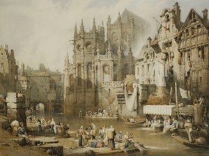 Figuren an den Flussufern bei St. Etienne, Caen