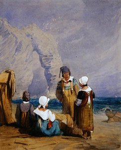 Figuren am Strand von Samuel Prout