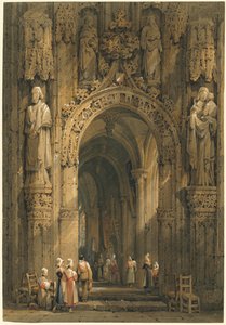 Innenraum einer Kathedrale von Samuel Prout