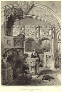 Innenraum der Kirche St. Mary und St. Blaise von Samuel Prout
