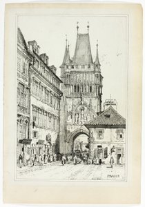 Prag, aus Faksimiles von Skizzen aus Flandern und Deutschland