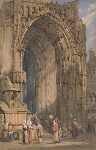 Das Portal der Kathedrale von Reims von Samuel Prout