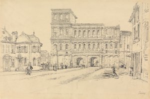 Die Porta Nigra, Trier von Samuel Prout