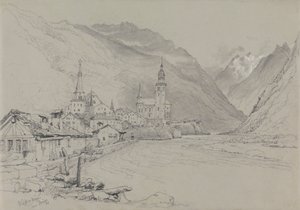 Visp oder Viege, in der Nähe von Brig von Samuel Prout