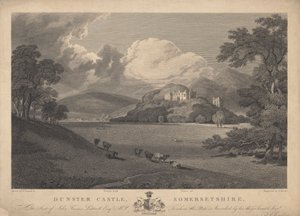Nordostansicht von Dunster Castle, Somersetshire von Samuel Rawle