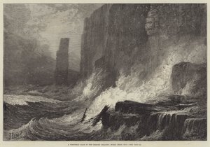 Ein westlicher Sturm auf den Orkney-Inseln, Roray Head, Hoy von Samuel Read
