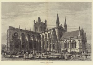 Chester Kathedrale (Gravur) von Samuel Read