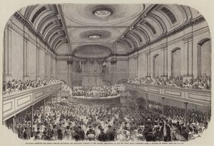 Seine Königliche Hoheit der Prinzgemahl hält die Eröffnungsrede vor der British Association in der neuen Musikhalle, Aberdeen von Samuel Read