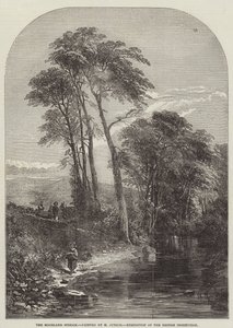 Der Moorland-Bach, Ausstellung der British Institution von Samuel Read