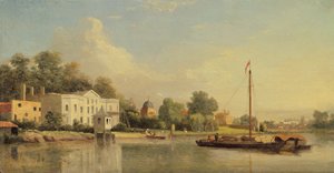 Alexander Popes (1688-1744) Villa, Twickenham, ca. 1759 von Samuel Scott
