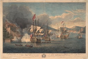 Eroberung von Porto Bello durch Admiral Edward Vernon am 22. November 1739