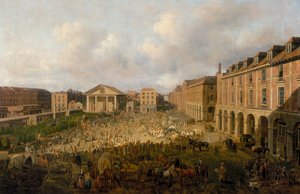 Covent Garden Piazza und Markt, ca. 1755
