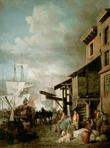 Custom House Quay von Samuel Scott