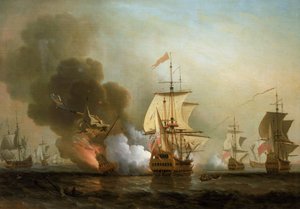 Seeschlacht vor der Küste von Cartagena (Spanien), 28. Mai 1708