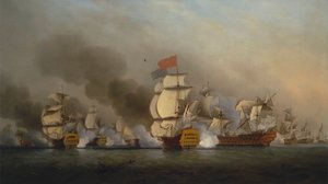 Vizeadmiral Sir George Ansons Sieg vor Kap Finisterre
