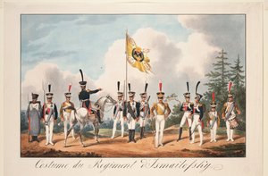 Dienstuniformen des Ismailowsky-Regiments von Samuel Solomon Chiflard