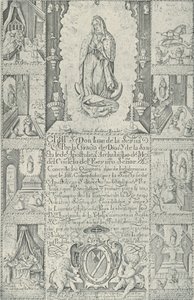 Ablass für die Spende von Almosen zum Bau einer Kirche, 1608 Faksimile 1930-40