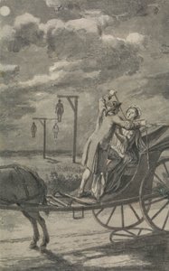 Mord im Wagen (Wahrscheinlich ein Entwurf für The Tyburn Chronicle) von Samuel Wale