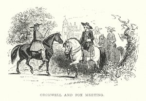 Cromwell und Fox treffen sich (Gravur) von Samuel Williams