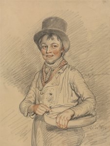 Ein Junge mit einem Korb von Samuel de Wilde