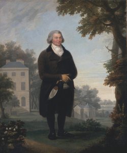 Herr im Garten seines Hauses von Samuel de Wilde