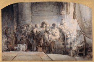 Judas erhält die dreißig Silberlinge, um 1640