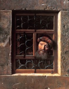 Mann am Fenster, 1653