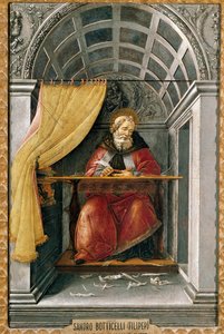 Heiliger Augustinus in seiner Zelle von Sandro Botticelli