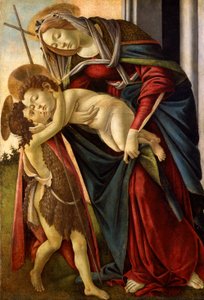 Die Madonna und das Kind mit dem kleinen Johannes um 1490