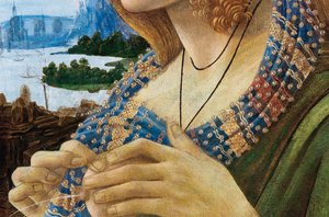 Allegorisches Porträt einer Frau Simonetta Vespucci (Detail) von Sandro Botticelli