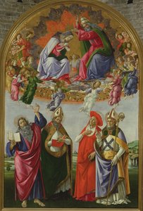 Krönung der Jungfrau (San Marco Altarbild), 1490-92