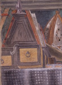 Detail aus St. Augustinus in seiner Zelle von Sandro Botticelli