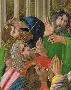 (Detail) Der Abstieg des Heiligen Geistes von Sandro Botticelli