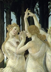 Detail von zwei der drei Grazien aus der Primavera von Sandro Botticelli