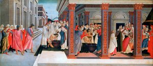 Vier Szenen aus dem frühen Leben des Heiligen Zenobius, ca. 1500