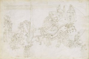 Illustration zur Göttlichen Komödie von Dante Alighieri Purgatorio 31, 1480-1490 von Sandro Botticelli
