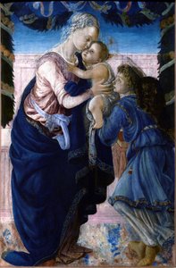 Madonna und Kind mit einem Engel