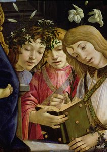 Madonna mit Kind und dem jungen Johannes dem Täufer und Engeln (Detail)