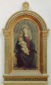 Maria mit Kind in einer Engelsglorie von Sandro Botticelli