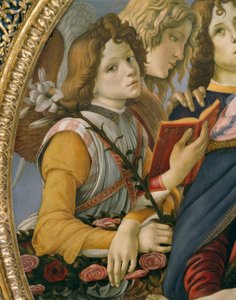 Maria mit dem Kinde und sechs Engeln