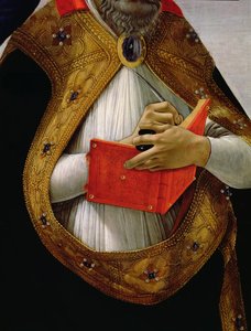 Hl. Augustinus (Detail) von Sandro Botticelli