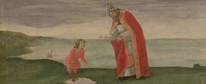 Die Vision des Hl. Augustinus vom Altarbild des Hl. Barnabas, ca. 1488