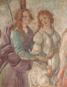Venus und die Grazien, die einem Mädchen Geschenke anbieten, 1480–83 von Sandro Botticelli