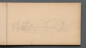 Skizzenbuch, Seite 06: Gorham Maine, 1859 von Sanford Robinson Gifford