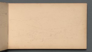 Skizzenbuch, Seite 10: Carter Mountain, 1859 von Sanford Robinson Gifford