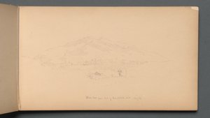 Skizzenbuch, Seite 12: Weiße Berge vom Fuß des Randolph Hill, 1859 von Sanford Robinson Gifford