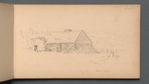 Skizzenbuch, Seite 14: Berlin Falls, 2. September 1859 von Sanford Robinson Gifford